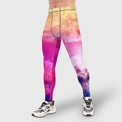 Тайтсы мужские Разноцветное небо, цвет: 3D-принт — фото 2