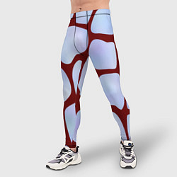 Тайтсы мужские Клеточная ткань, цвет: 3D-принт — фото 2