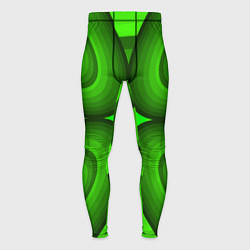 Тайтсы мужские Зеленые овалы, цвет: 3D-принт