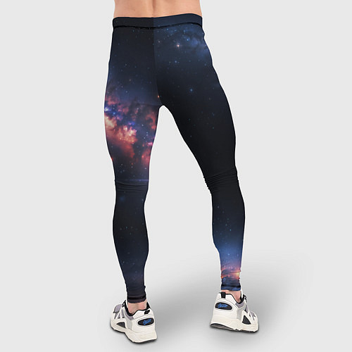 Мужские тайтсы Млечный путь в звездном небе / 3D-принт – фото 4