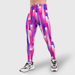 Тайтсы мужские Градиентные прямоугольники, цвет: 3D-принт — фото 2