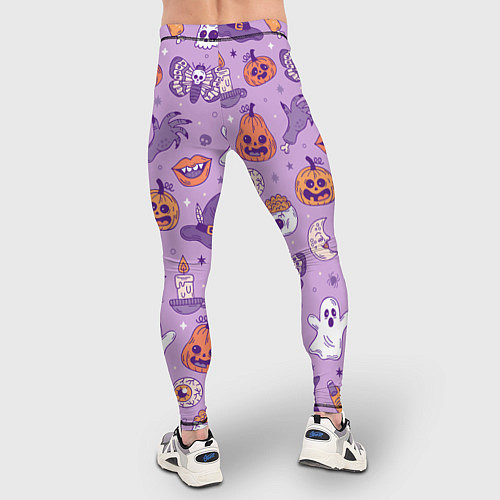 Мужские тайтсы Halloween pattern арт / 3D-принт – фото 4