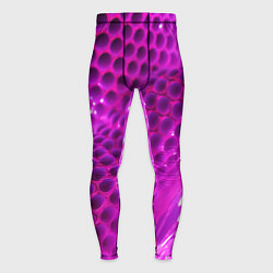 Тайтсы мужские Розовые объемные соты, цвет: 3D-принт