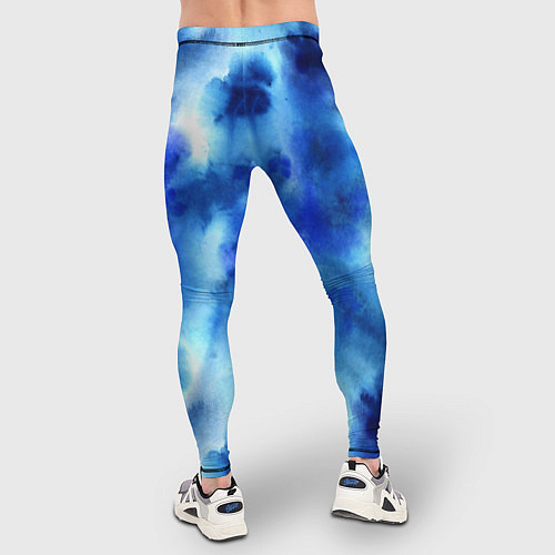 Мужские тайтсы Акварельные абстрактные пятна напоминающие космос / 3D-принт – фото 4