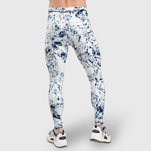Мужские тайтсы Паттерн ледяные вершины гор / 3D-принт – фото 4