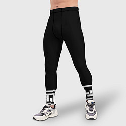 Тайтсы мужские Древние узоры, цвет: 3D-принт — фото 2