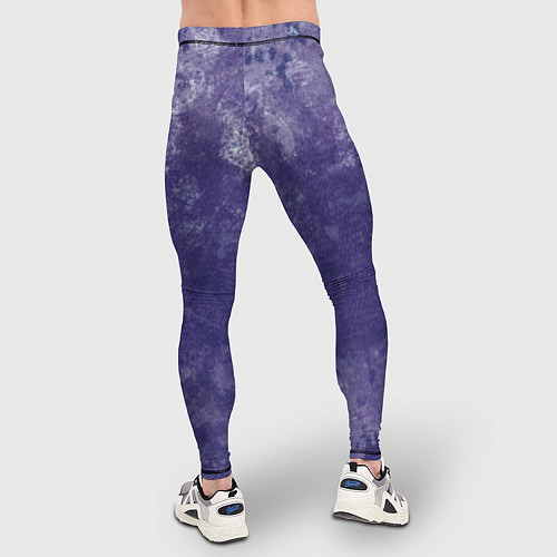 Мужские тайтсы Абстракция - violet color background / 3D-принт – фото 4