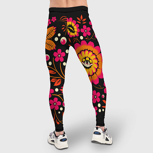 Мужские тайтсы Хохлома параноидальная / 3D-принт – фото 4