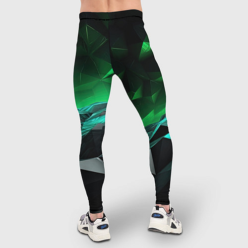 Мужские тайтсы Гармония зеленого хаоса / 3D-принт – фото 4