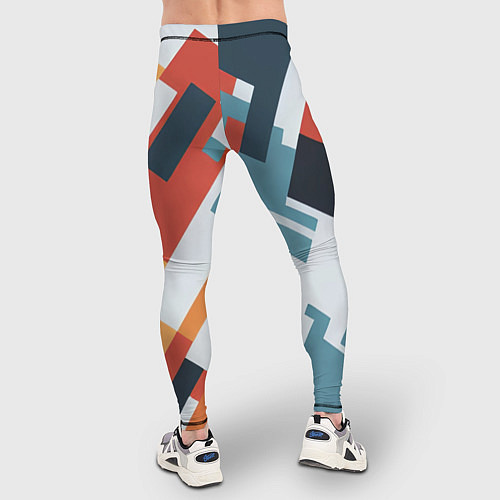 Мужские тайтсы Геометрический узор - нейросеть / 3D-принт – фото 4