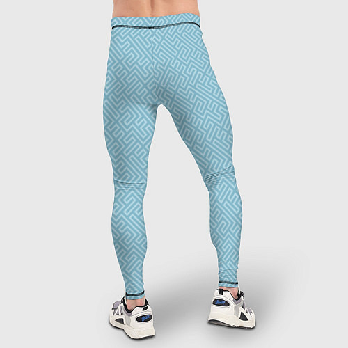 Мужские тайтсы Паттерн из простых линий / 3D-принт – фото 4