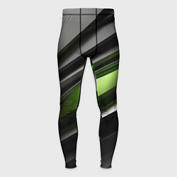 Тайтсы мужские Black green abstract geforce style, цвет: 3D-принт