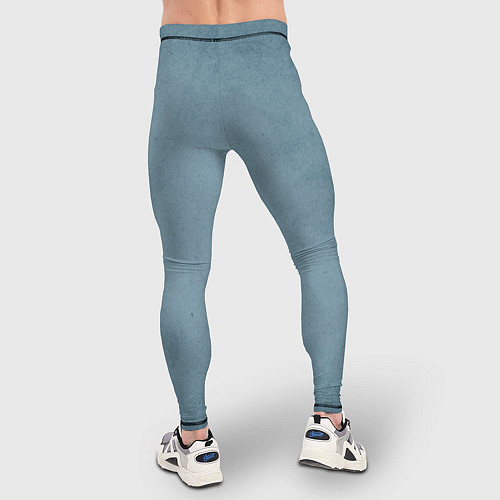 Мужские тайтсы Бирюзовый флёр / 3D-принт – фото 4