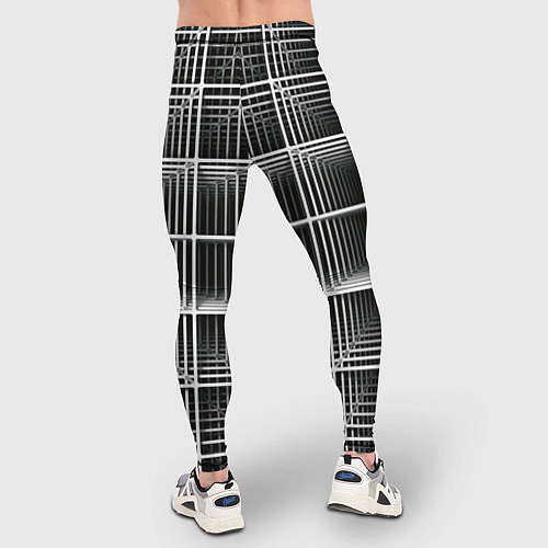 Мужские тайтсы Кубический каркас / 3D-принт – фото 4