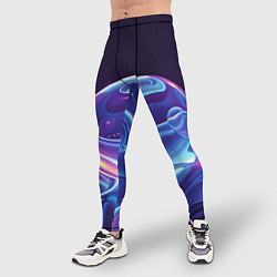 Тайтсы мужские Космические мыльные пузыри, цвет: 3D-принт — фото 2