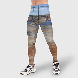 Тайтсы мужские Карьер Уральский марс, цвет: 3D-принт — фото 2