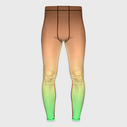 Тайтсы мужские Фисташковый комбинированный градиент, цвет: 3D-принт