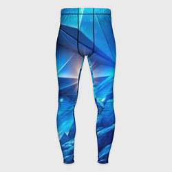 Мужские тайтсы Синяя объемная абстракция со вспышкой