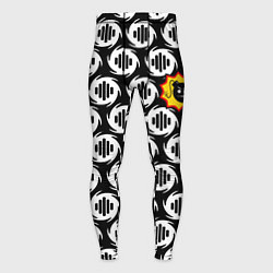Мужские тайтсы Serious Sam logo pattern