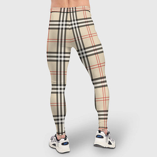 Мужские тайтсы Стильная клетка - шотландка / 3D-принт – фото 4