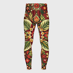 Тайтсы мужские Стиль советского ковра узоры и орнамент, цвет: 3D-принт