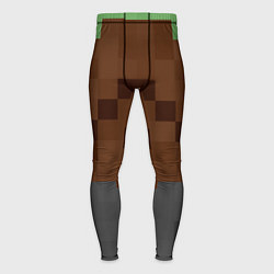 Тайтсы мужские Алекса Minecraft низ, цвет: 3D-принт