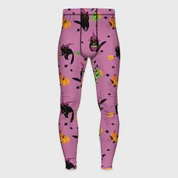 Мужские тайтсы Хэллоуин и кот ведьмы