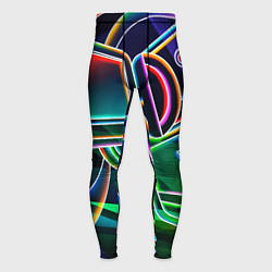 Мужские тайтсы Неоновая психоделика геймер