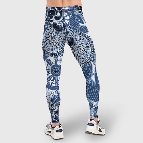 Мужские тайтсы Колеса сансары Будда и голова слона / 3D-принт – фото 4