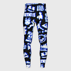 Тайтсы мужские Fortnite neon game steel, цвет: 3D-принт