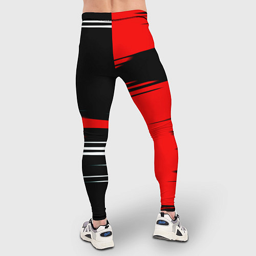 Мужские тайтсы Россия полосы краски / 3D-принт – фото 4