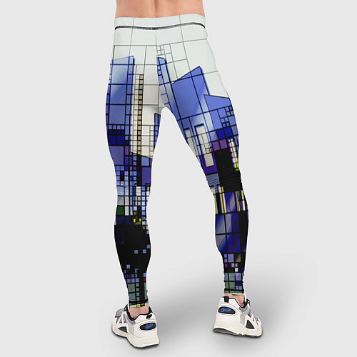 Мужские тайтсы Городской пейзаж / 3D-принт – фото 4