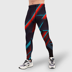 Тайтсы мужские Абстракция из линий, цвет: 3D-принт — фото 2