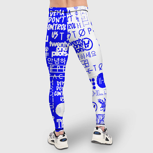 Мужские тайтсы Twenty one pilots лого / 3D-принт – фото 4