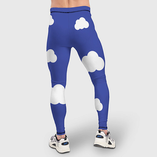 Мужские тайтсы Легкие облака / 3D-принт – фото 4