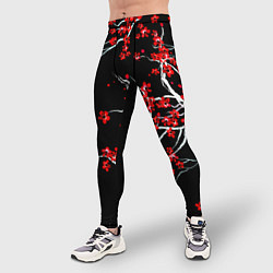 Тайтсы мужские Сакура цветущая, цвет: 3D-принт — фото 2