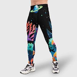 Тайтсы мужские Космический подводный мир, цвет: 3D-принт — фото 2