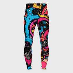 Мужские тайтсы Psychedelic abstract guitar