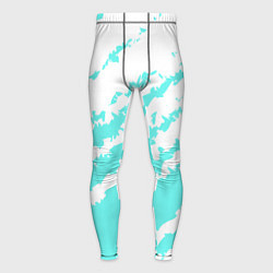 Мужские тайтсы The color is light blue and white