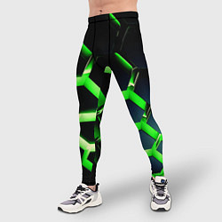 Тайтсы мужские Neon Honeycombs, цвет: 3D-принт — фото 2