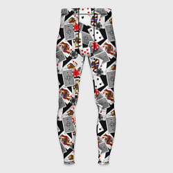 Тайтсы мужские Карты и фишки, цвет: 3D-принт