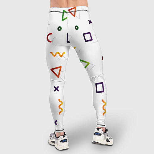 Мужские тайтсы Геометрический хаос / 3D-принт – фото 4