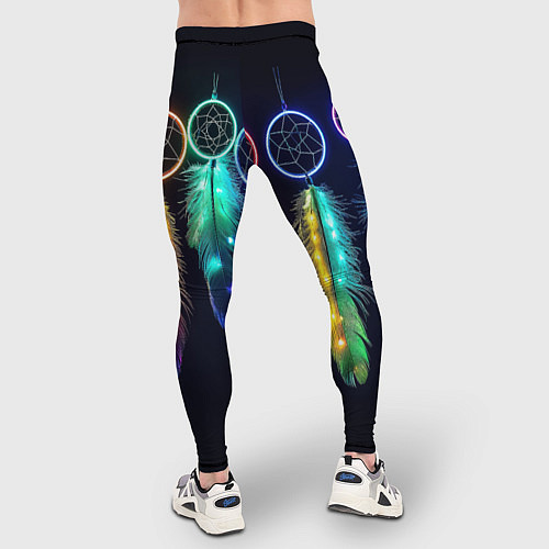 Мужские тайтсы Ловцы снов - свечение перьев / 3D-принт – фото 4