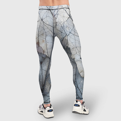 Мужские тайтсы Прожилки листьев / 3D-принт – фото 4