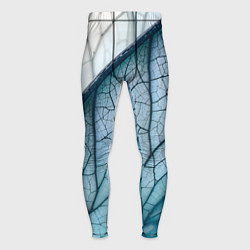 Тайтсы мужские Листья с прожилками, цвет: 3D-принт