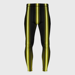 Тайтсы мужские Neon yellow, цвет: 3D-принт