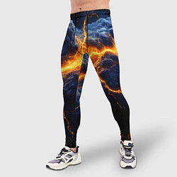 Тайтсы мужские Молнии в разбитом небе, цвет: 3D-принт — фото 2
