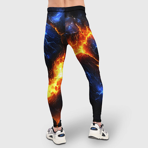 Мужские тайтсы Лада и лед в разломе плит / 3D-принт – фото 4