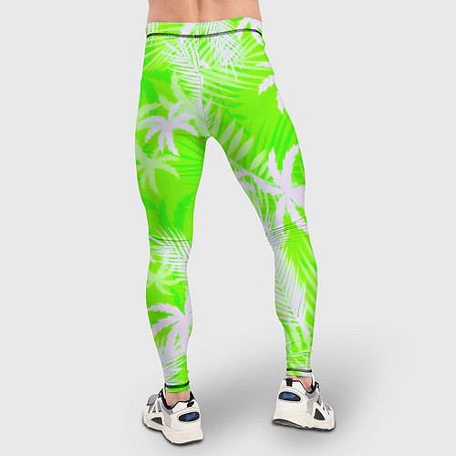 Мужские тайтсы Кислотные тропики / 3D-принт – фото 4