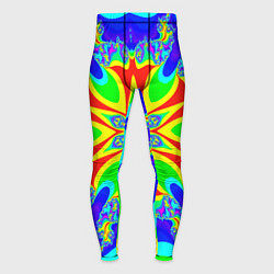 Тайтсы мужские Неоновая психоделика узор, цвет: 3D-принт